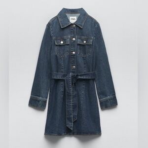 Zara Denim Dress with Belt